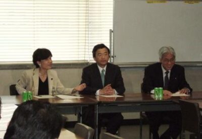 2007年3月7日（水）　浅野史郎前宮城県知事と民主党都連所属議員等との会合に参加
