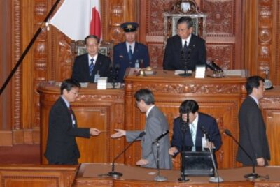 2008年9月24日（水）　臨時国会開会　首班指名選挙を実施