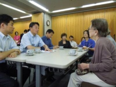 2013年9月30日（月）　海江田万里代表と福祉施設等を訪問