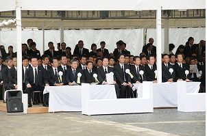 長崎原爆犠牲者慰霊平和祈念式典に参列