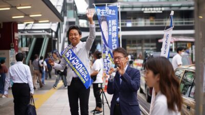 【東京選挙区】おくむらまさよし候補と街頭演説